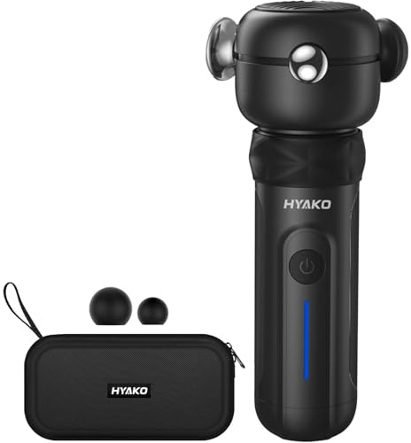 HYAKO SE Massagepistole-Massage Gun & Tiefengewebs-Massagegerät-bis zu 6500U/min| Leise & Tragbar gegen Muskelkater, Muskelentspannung | Für Sportler, Beruf, Alltag,Geschenke