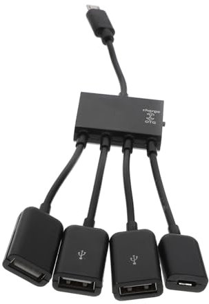 SECFOU Micro Usb Otg Adapter Ports Usb Hub Otg Adapter for Phone Reader Mouse Keyboard Charging Dock