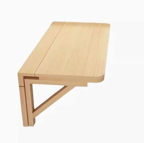Scrivania pieghevole da parete in legno massello con tavolo da pranzo pieghevole piccolo banco da lavoro pieghevole per cucina e sala da pranzo, casa, ufficio e postazione di lavoro per computer (60 x