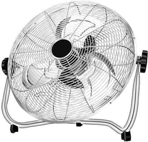 16/20 Inch Industrial Floor Fan,High Velocity Fan with 8-Speeds&Adjustable Tilting Head,Heavy Duty Metal Industrial Fan for Shop, Garage,Commercial, Residential, and Greenhouse ( Size : 50cm (20in) )