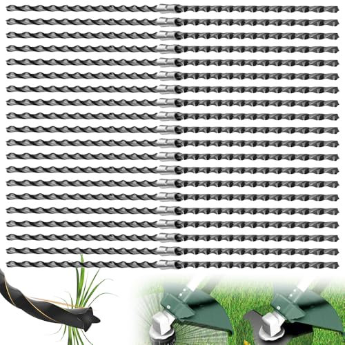 yotutun 20 Piezas F016800431 Hilos para Desbrozadora Bosch AFS 23-37, Bobina de Desbrozadora Rosca de Corte Fuerte Línea de Repuesto Hilo para Desbrozadora de Cepillos 37 cm × 3,5 mm
