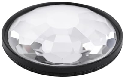 NUOBESTY 1 Satz Kameraobjektiv Kaleidoskop-Prismen Fotografie Kaleidoskop Prismen Fotokamerafilter Kamerafilter aus Glas Fotografie Kaleidoskop-Objektiv Kameraprismen Black