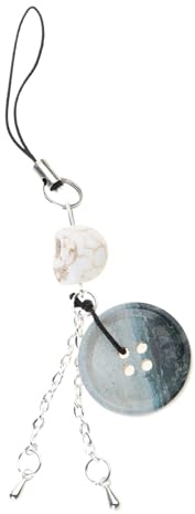 Xuancai Modischer Totenkopf-Knopf, Handy-Charm-Riemen, Autoschlüssel, hängende Anhänger, Vintage-Tasche, Dekoration, Schlüsselband, Geldbörse, Zubehör