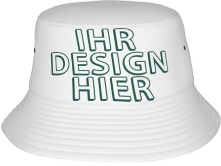 Xenorith Fischerhut personalisiert Herren und Damen Selbst gestalten Sonnenhut Sie Ihr eigenes Design mit Text Logo oder Foto Bucket Hat Strandhut Anglerhut Lustig für Sommer und Outdoor-Aktivitäten