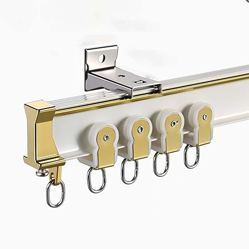 Heavy-Duty Ceiling Mounted Silent Curtain Track System, Flexible Aluminium Rail for High Load Capacity, Ideal for Room Dividers and Soundproofing
