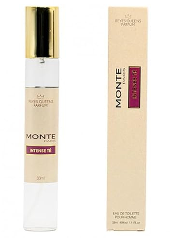 Monte Paris Intense Te Men Eau de Toilette, Perfume de Equivalencia Colonia Equivalente para Hombre, 33 ml Fragancia Duradero, Elegante y Sofisticado R012