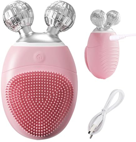 Zyntora Spazzola Detergente Viso | Massaggiatore Viso,Dispositivo Elettrico Vibrante Idrorepellente 5 Velocità Regolabili per Esfoliazione Delicata e Pulizia Profonda