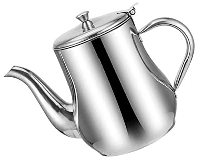 Gatuida Recipiente para Almacenar Aceite de Cocina 70 Oz Acero Inoxidable con Colador Resistente al Calor Práctico para Cocinar y Freír Uso Doméstico