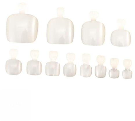 Embouts D'ongles Artificiels Blancs 600pcs en Plastique, Faux Ongles | Nail Art à Couverture Complète, Pédicure Soi-même, pour Femmes et Apprentie