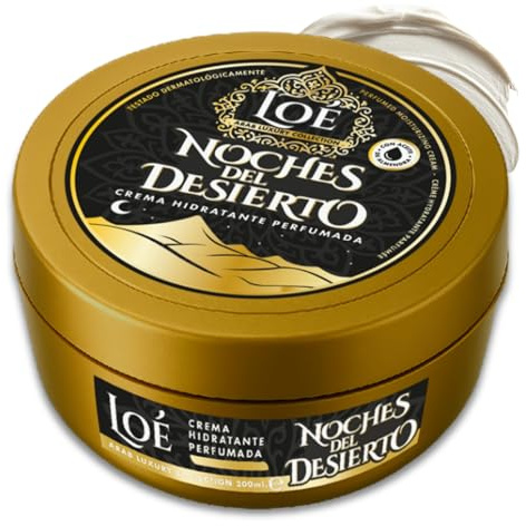 Crema Corporal Perfumada Árabe LOÉ | Hidratación Profunda con Aceite de Almendra | Inspiración Oriental | Piel Seca y Sensible | No Grasa 200ml (Noches del Desierto)