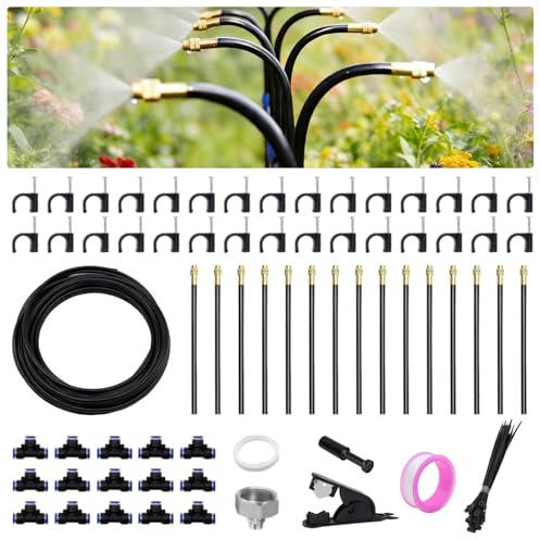 Bewässerungssystem, Asluioo 15M DIY Automatische Bewässerungssystem Garten mit 3 Bewässerung Modi, Tröpfchenbewässerung Gartenbewässerungssystem für Pflanzen, Landschaft, Gewächshaus, Terrasse, Urlaub
