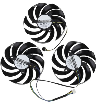 VGOL 4-Pin GPU Cooler Fan Set PLD09210S12HH 90MM Compatible with MSI 3060 3070 3080