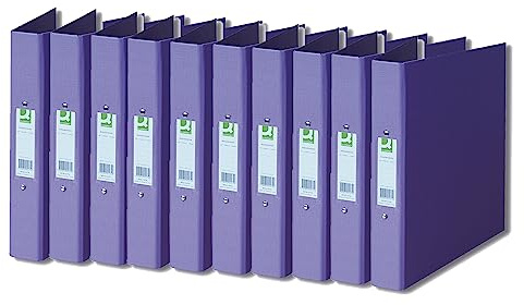 Q-Connect 25mm 2 Ring Binder Polypropylene A4 Purple (Pack of 10)