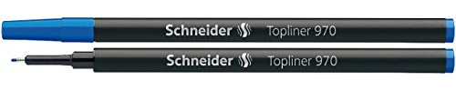 Schneider Topliner 970 Fineliner-Mine (passend für Topliner 911, 0,4 mm) 10er Packung blau
