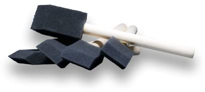 ValetPRO Foam Detailing Brush - Schaumstoff Reinigungspinsel ideal für Lüftungsschlitze - BRU23 + 2 detailmate Nitril Schutzhandschuhe