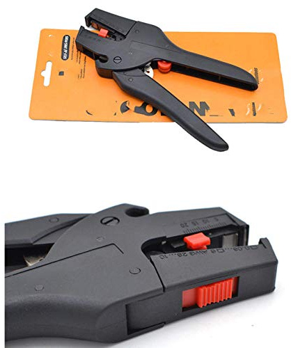 0.08-2.5mm Alicates pelacables Cortador automático Tijeras para cables Pelacables Herramienta Multiherramienta Precisión ajustable-C1