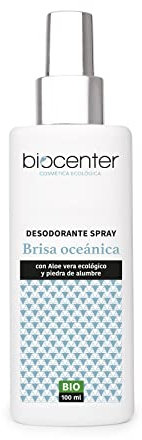 BIOCENTER Desodorante Natural Spray - BRISA OCEÁNICA - Ecológico y Vegano