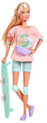 Simba - Steffi Love Longboard - Poupée Mannequin 29cm Articulée - Tenue de Sport + Accessoires - 105733580