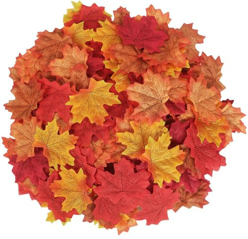 GXGM 100 Decorazioni con Foglie, Decorazioni Autunnali, Decorazioni con Foglie Artificiali, Matrimoni Interni ed Esterni, Decorazioni per Feste, Decorazioni con Foglie Autunnali
