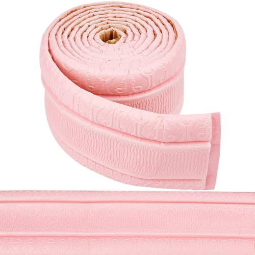 CRASPIRE 225 x 8 cm Coronamento Rosa Staccare e Incollare Autoadesivo in Schiuma Flessibile Bordo Adesivo Decorativo Carta da Parati Bordo Muro 3D Bordo in Schiuma Battiscopa Bordo Specchio