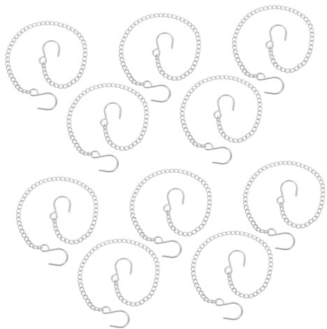 PartyKindom 10stücke Hängende Ketten Für Vogelhäuser Vielseitige -ketten Mit Haken Für Pflanzen Ornamente Und Werbeschilder Für Innen Und Außenanwendungen