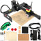 VEVOR Laser Graviermaschine Arbeitsbereich 270 x 440 mm Graviergerät, 0,05 mm Lasergravierer, 450 nm Gravierfräsen, Lasergravur 4,5 W Schneidemaschine, 6000 mm/min Geeignet für Holz, Metall, Acryl