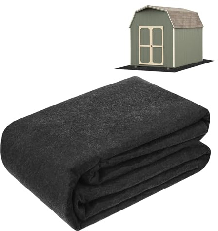 M METERXITY Outdoor Storage Shed Mat, 8.2x10.2 FT Waterproof Small Shed Flooring Mat for Patio Furniture Floor Protecting from Wear/Liquid/Dust/Oil, Non-Slip Carport Pad [Grey]