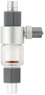 WEEVDRIE CO2-Reaktor-Diffusor, Aquarium CO2-Zerstäuber,CO2-Diffusor,Aquarium-Diffusor,Kohlendioxid-Zerstäuber,Verbessert die CO2-Auflösung,für Aquarium Zubehoer (grau, 12/16mm)