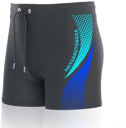 Short de bain pour homme avec cordon de serrage, doublé, short de plage pour la natation, confortable et fonctionnel (XL bleu)