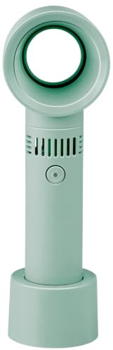 Lifetime Air Mini Ventilador sin Hojas de 3 Niveles – Ventilador USB Recargable – Ventilador de Mesa pequeño y portátil – Ventilador silencioso para Oficina y hogar – Pequeño Ventilador Compacto