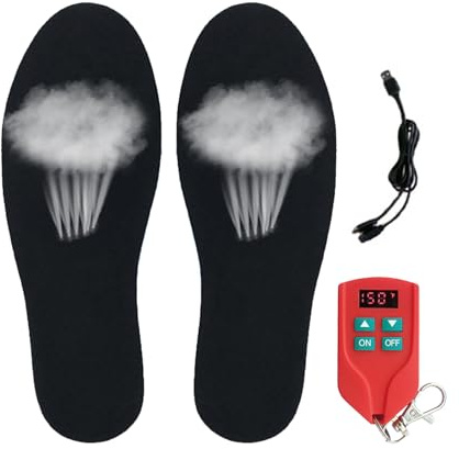 Solizioni Riscaldate-cuscinetti A Piede Caldi Ricaricabili Elettrici, Soletta Morbida Accogliente, Inserti Di Scarpe Termiche A Temperatura Controllata, Design Ergonomico Lavabile | Per Sport Di Neve,
