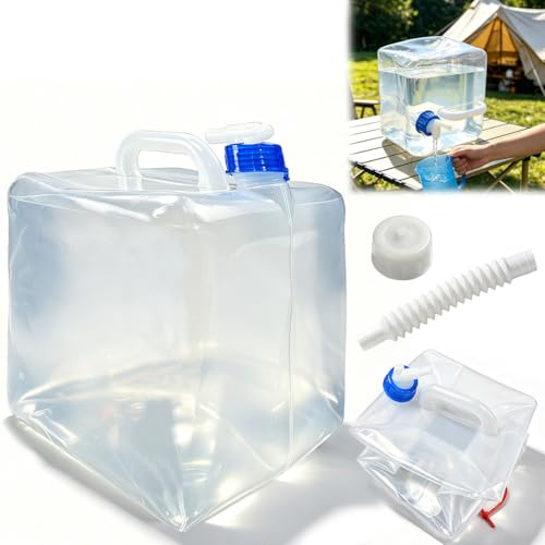 10L Collapsible Water Container with Tap Foldable Portable Water Carrier