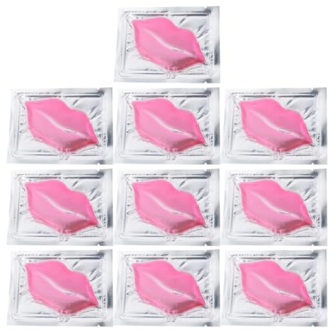 DECHOUS Mascarilla Labial 8 Gramos de Colágeno Hidratante y Exfoliante 15 Piezas para Cuidado Nutritivo y Antienvejecimiento, Almohadilla para Labios Secos y Agrietados, Uso Diario