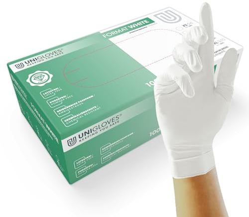Unigloves Format White 1003 guanti per uso medico, in nitrile