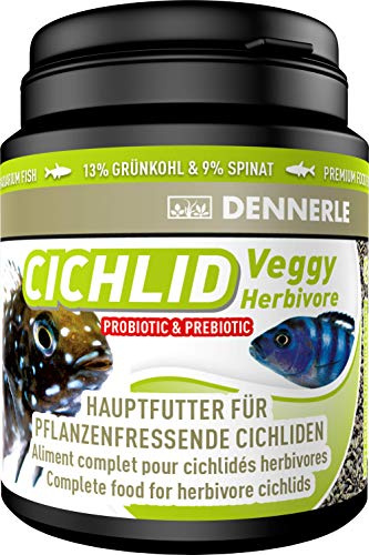 Dennerle Cichlid Veggy 200 ml - Fischfutter für pflanzenfressende Cichliden