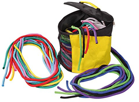 Betzold Springseile-Set mit 20 Hüpfseilen à 3 m | Inkl. Aufbewahrungstasche, Bewegung, Koordination, Schulsport, Pause