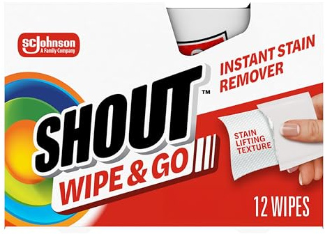 Shout Détachant Lingettes, 12 packs de fils