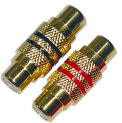 Cinch Kupplung 1 x rot / 1 x schwarz