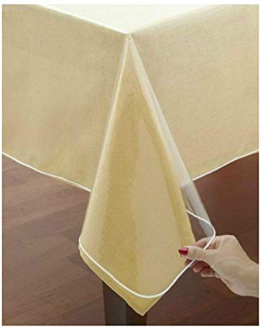 Tischdecke Schutz PVC Transparent (180 x 180 cm)