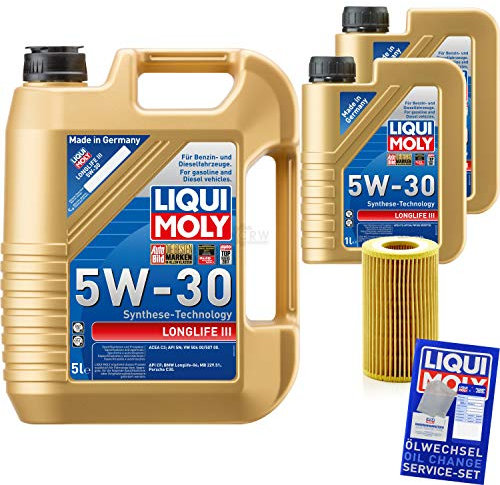 QR-PARTS 69325335 Filter Set Inspektionspaket 7 Liter Motoröl Longlife III 5W-30 MANN-FILTER Ölfilter
