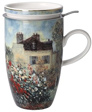 Goebel Claude Monet Teetasse mit Deckel und Sieb 450 ml DAS KÜNSTLERHAUS Porzell