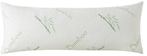 Bedding Home Bamboo Bolster Pillow Cases 3ft, Anti Allergy Long Body Pillow Case For Side Sleepers, Pregnancy Support Bolster Cushion Cover (3ft Pillow Cover Only)
