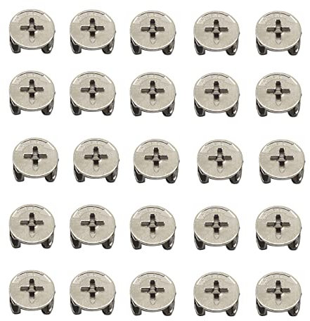 25 Stück Möbelverbinder Exzenteranschluss Cam Lock Beschläge Schrank Schublade Schrank Möbel Verbindungsplatte Anschluss