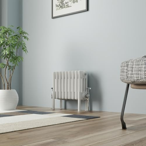 NRG Radiador de hierro fundido tradicional cuatro columnas 300x425mm Blanco Interior Diseñador Radiadores de baño