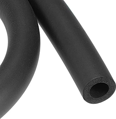 YOKIVE 2Stk Schaumstoff Schläuche Gummi Isolierung Rohr Abdeckungen | Handgriff Griffschutz Gut für Fitnessstudio Ausstattung Kupfer Leitung (Schwarz 16mm ID 26mm AD 1m)