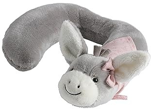 Sterntaler Kinder Nackenkissen Esel Emmi Girl flora rose, Kinderkissen in U-Form mit Tierkopf Esel, ideal unterwegs im Auto und auf Reisen
