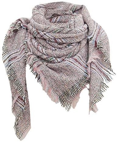 Huamengyuan Schal Schal Herbst und Winter großer karierter Dreiecksschal,Dreieckstuch für Damen,Dreieckstuch Kaschmirschal,Geeignet für Damen, Mädchen, Jungen, Kinder