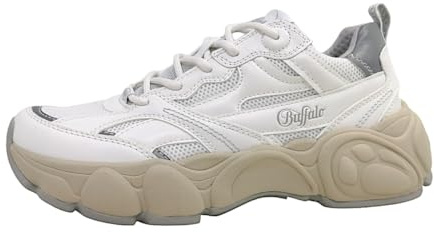 Buffalo CLD Run RT Damenschuhe sportlicher Schnürer Weiß Freizeit
