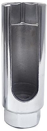 IWOMA Clé à douille à capteur traitée thermiquement pour plus de force Taille 22 mm 12,5 mm Douille à sonde lambda cliquet 1/2 Noir