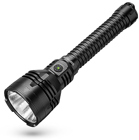 weneasker Sofirn SP60 - Linterna LED recargable por USB, 6800 lúmenes, 915 metros de largo alcance, para caza, búsqueda y rescate